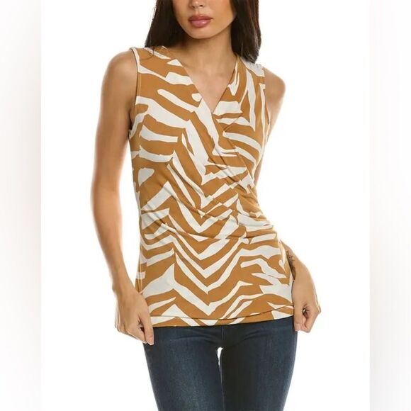 T TAHARI Ity Tank - White - Picture 1 of 8